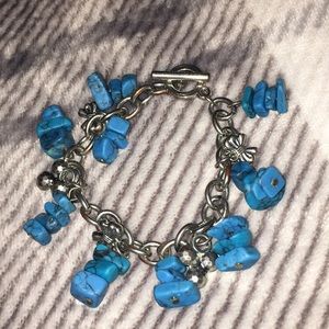 Turquoise charm bracelet